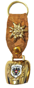 Schl. Anh. Glocke Korkband messing 9x3cm